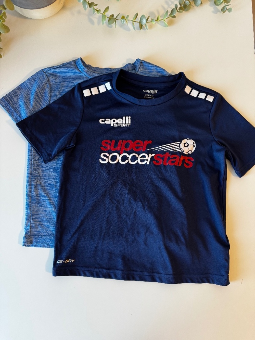 Boys Athletic T-Shirt Bundle Reebok & Capelli Sport Soccer Tee Size 4/5